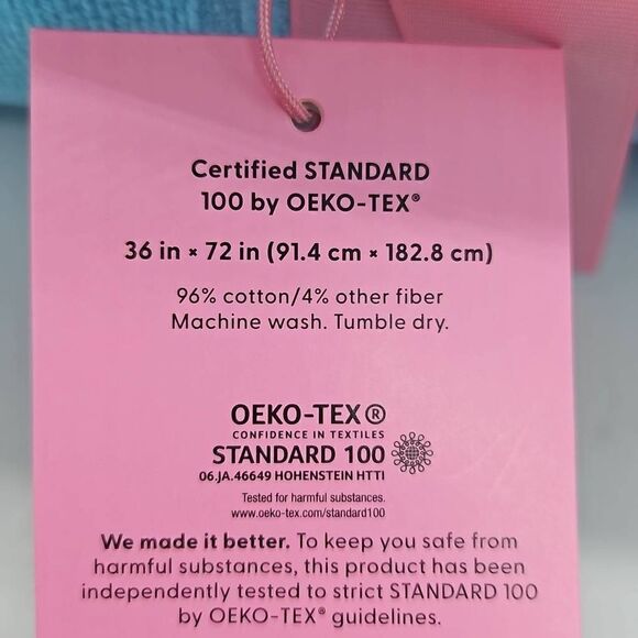 Stoney Clover Lane x Target Beach Towel Rainbow Embossed Blue With Purple/Stripe - Picture 4 of 5